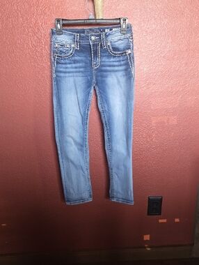 Miss Me Light Blue Skinny Capris